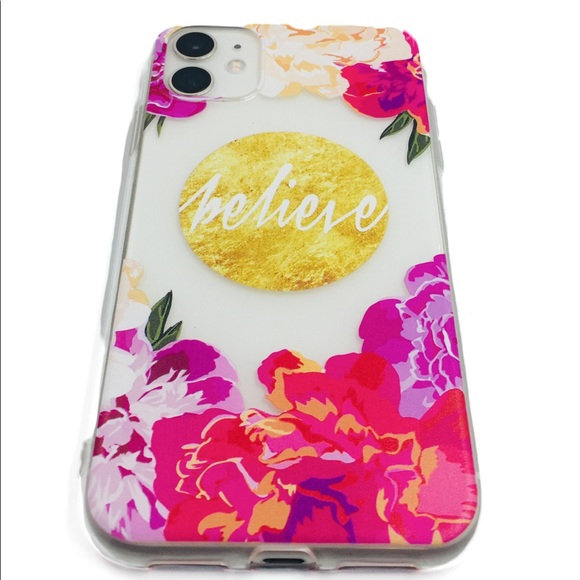 2/$10 iPhone 11 Pro Max Case Clear Flower Floral - Picture 6 of 6